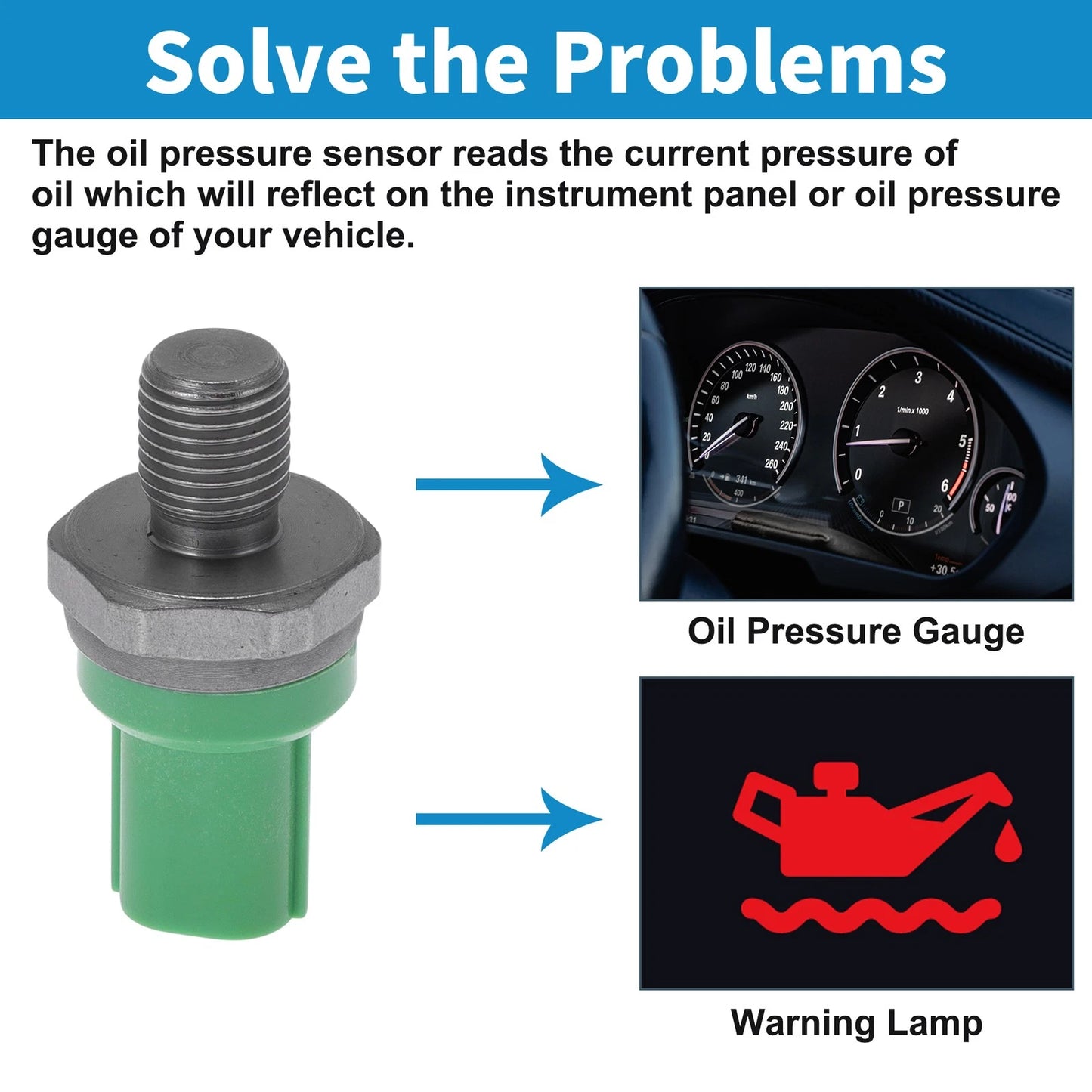 2.3L Engine Oil Pressure Sensor for Acura CL (1998-1999)