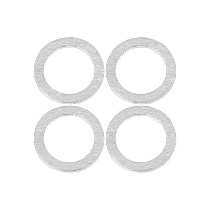 10 x M14 Silver Tone Oil Drain Plug Gaskets for Hyundai (21513-23001)