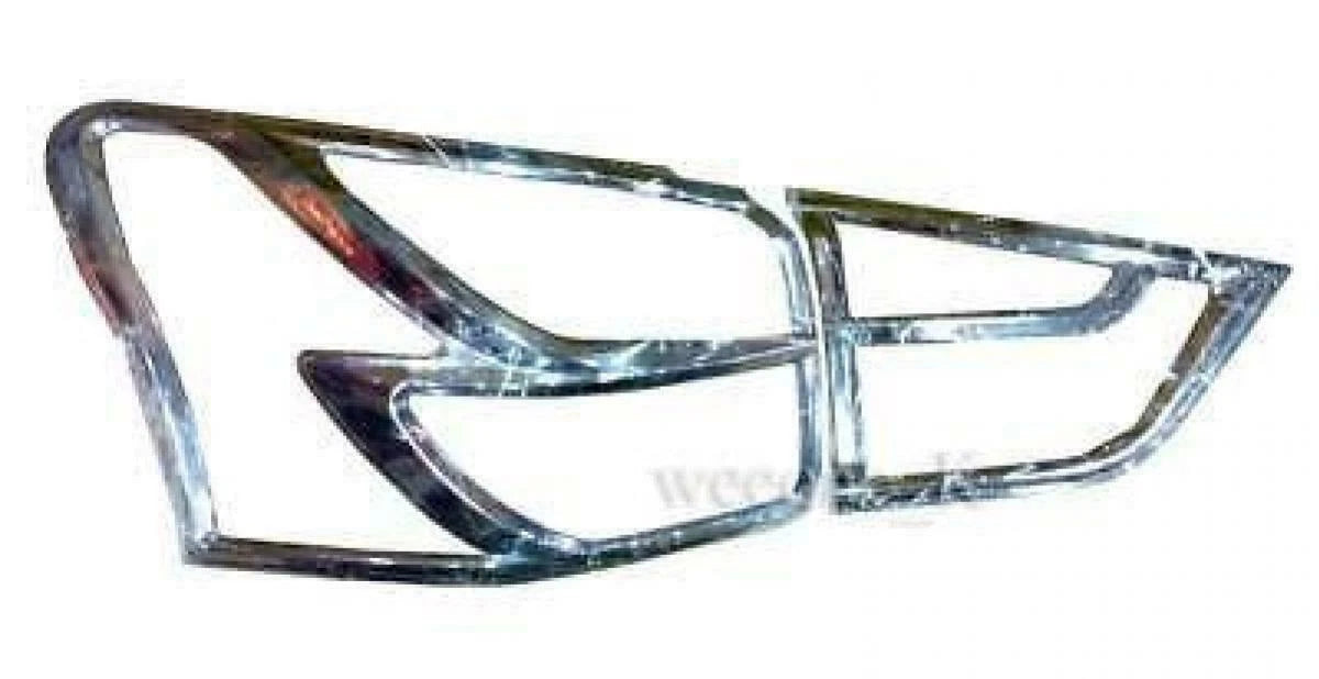 Chrome Tail Light Surround Covers for Isuzu MU-X (2013-2015)