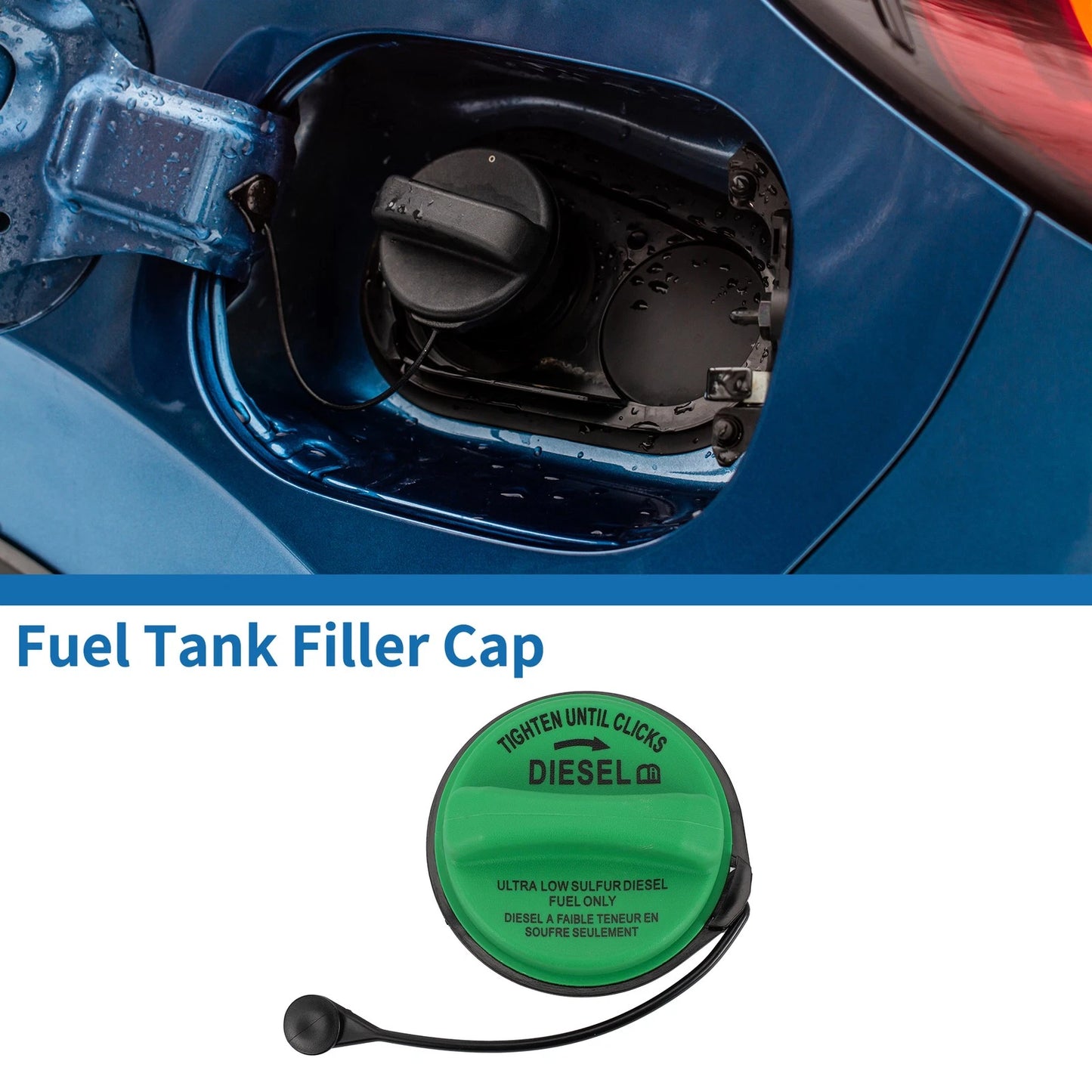 Gas Fuel Filler Cap for Ford F-250/F-350 Super Duty (2008-2010)