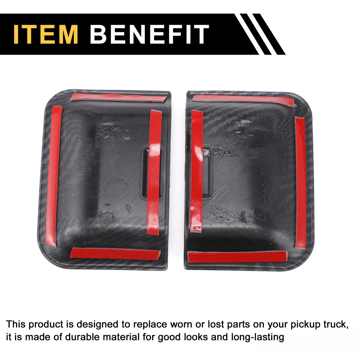 Inner Rear Door Handle Bowl Covers for Ford F-150 (2021-2024)