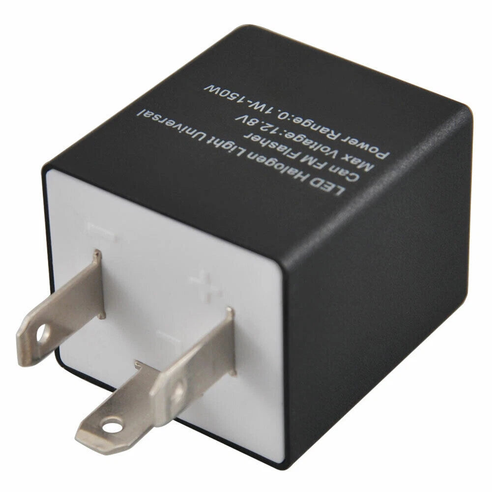 3 Pin Adjustable Flasher Rate LED Indicator Relay for Car Bike Turn Signal Light