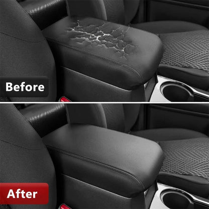 Leather Center Console Lid Armrest Cover Trim for Toyota 4Runner (2010-2023)