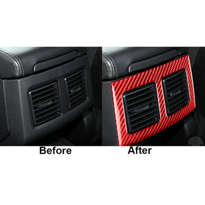 Red Carbon Fiber Rear Air Outlet Cover for Dodge Challenger (2008-2014)