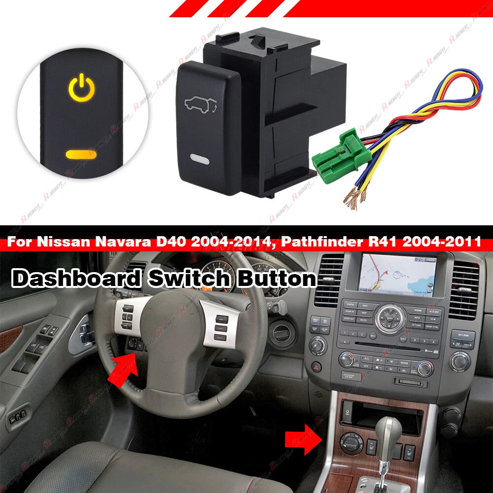 Amber Dashboard Control Switch Button for Nissan Patrol Titan Pathfinder Navara