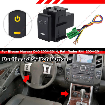 Amber Dashboard Control Switch Button for Nissan Patrol Titan Pathfinder Navara