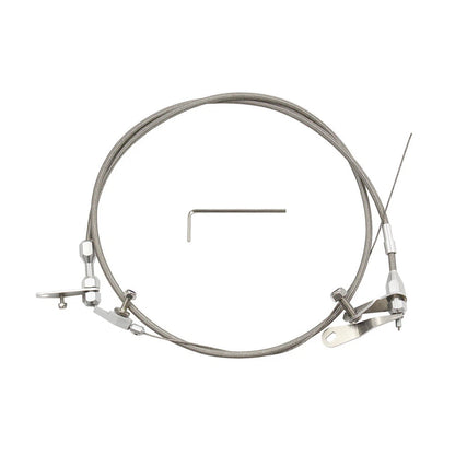 Stainless Steel Braided Kick Down Cable for Ford C6 Transmission (1966-1996)