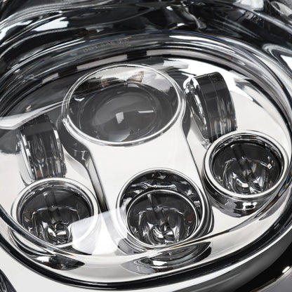 5 3/4in Projector LED Dual Front Headlight Lamp for Harley Road Glide (1998-2013)