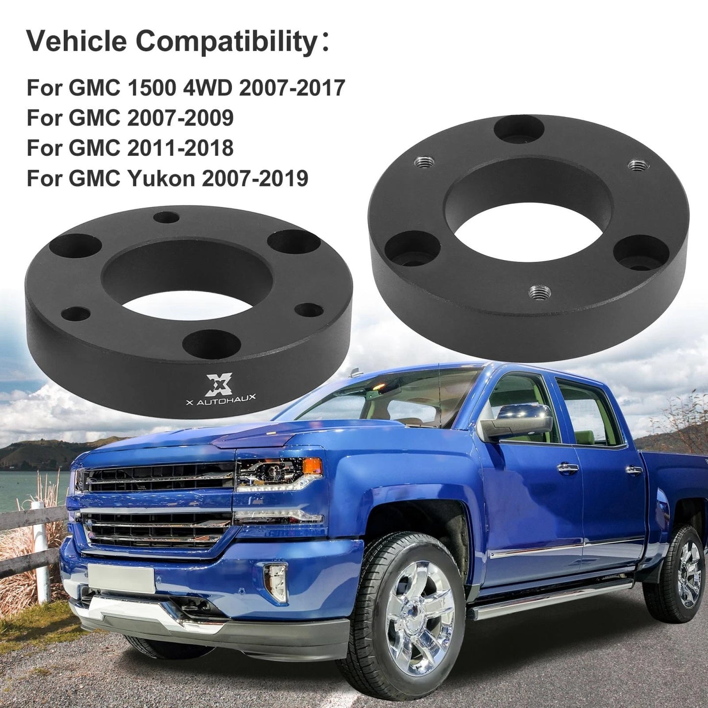 Front Leveling Lift Spacers 2 inch for Silverado 1500 / Sierra 1500 (2007-2019)