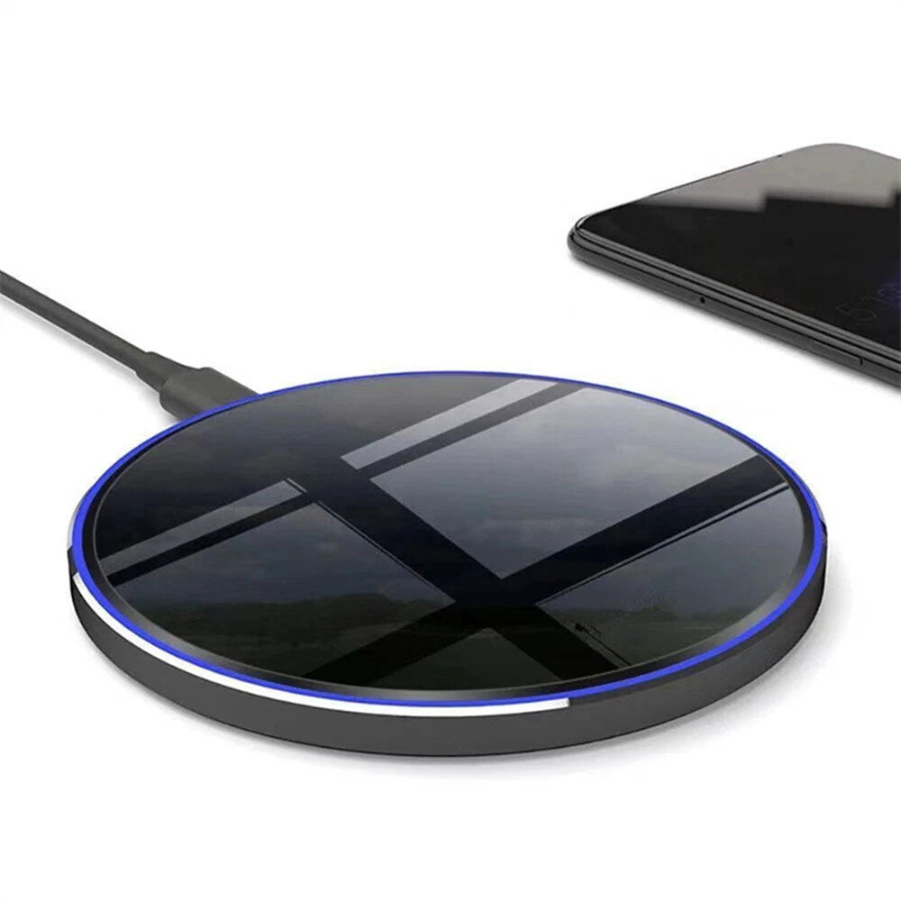 15W Wireless Fast Charger Pad Dock for iPhone Samsung Huawei