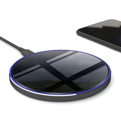 15W Wireless Fast Charger Pad Dock for iPhone Samsung Huawei
