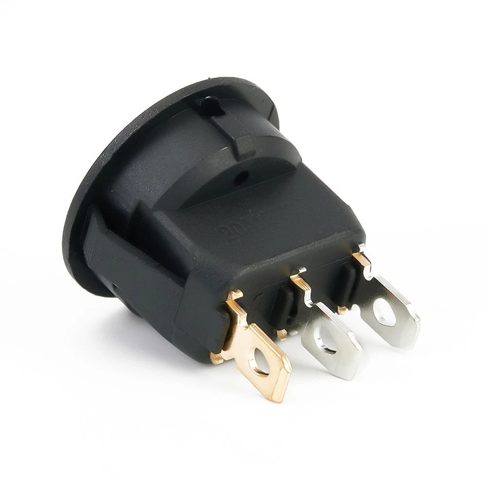 Fog Light Switch Round 12V Red LED 23mm On Off ABS Plastic