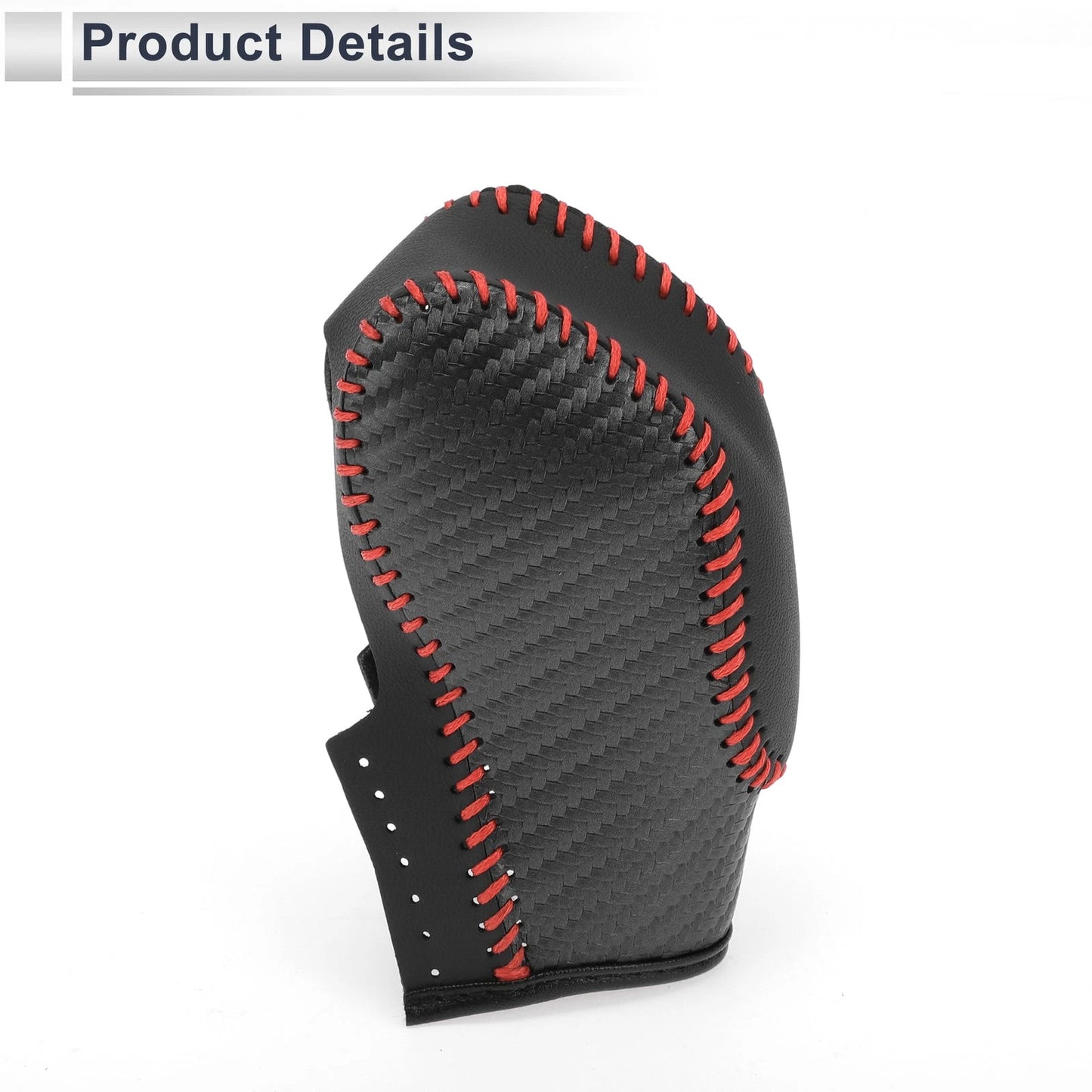 Black Carbon Fiber Gear Shift Knob Cover for Ford