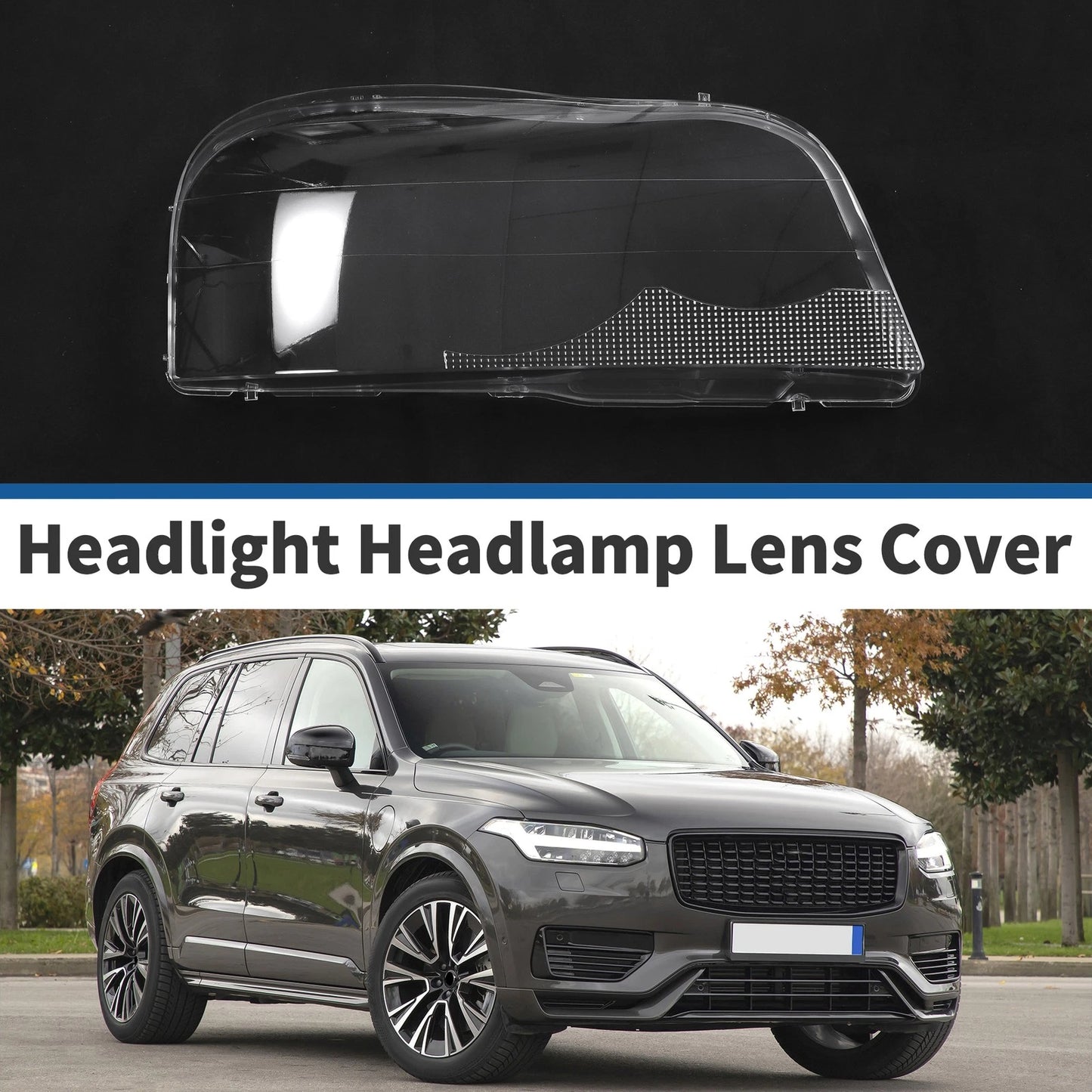 1 x Front Right Headlight Lens Cover for Volvo XC90 (2004-2013)