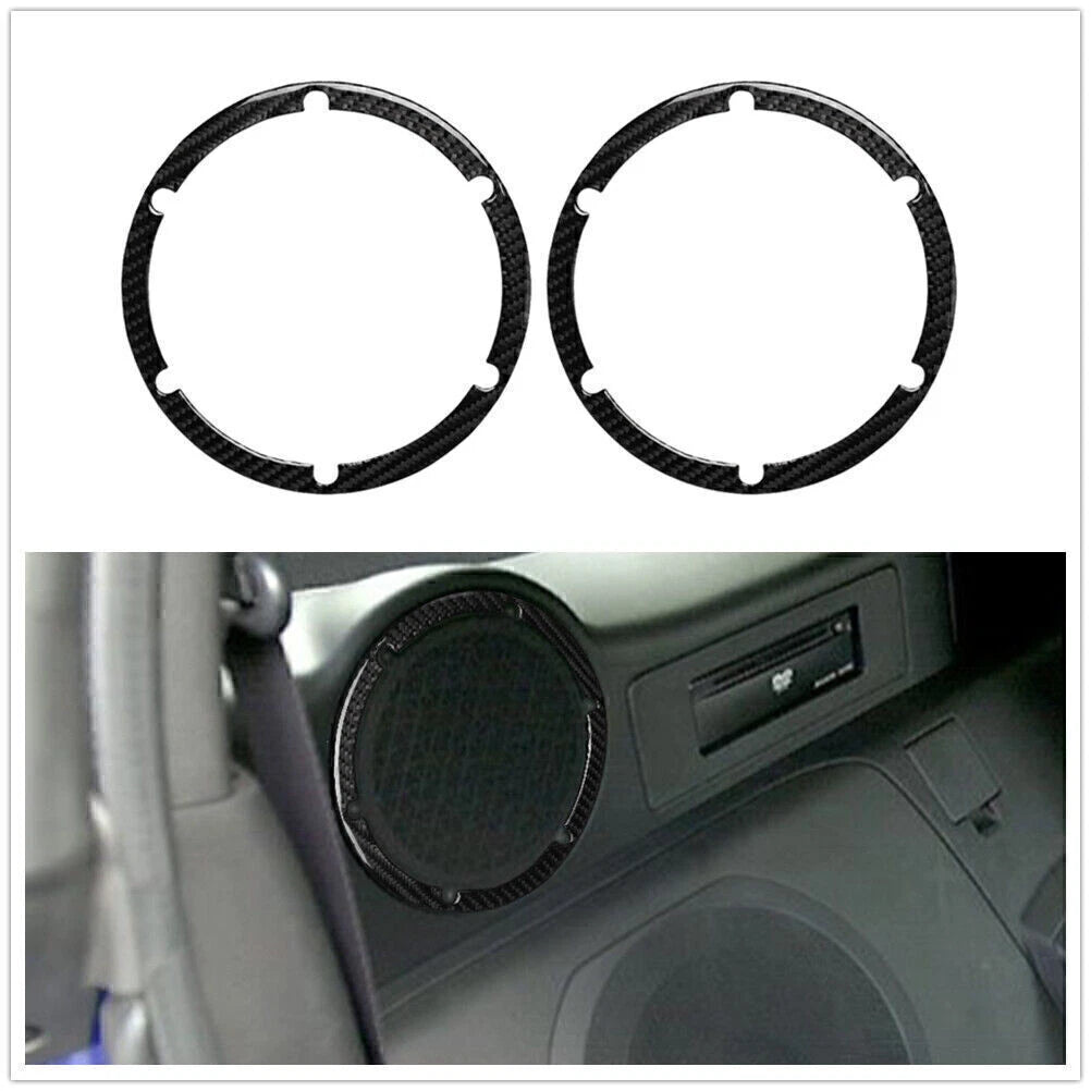 2 x Carbon Fiber Rear Audio Speaker Trim Covers for Nissan 350Z (2003-2009)