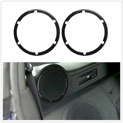 2 x Carbon Fiber Rear Audio Speaker Trim Covers for Nissan 350Z (2003-2009)