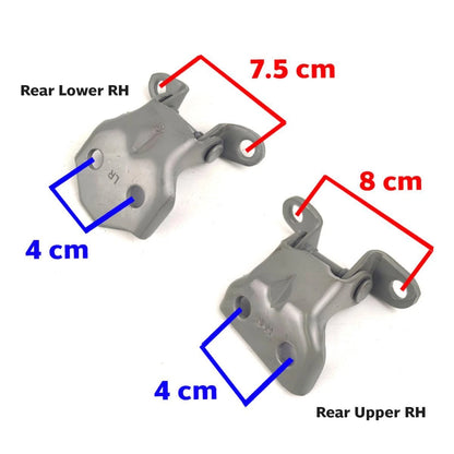 Door Hinge Upper Lower LH+RH Set 4 Fits Nissan Hardbody D21 Pickup 1986-97 D08