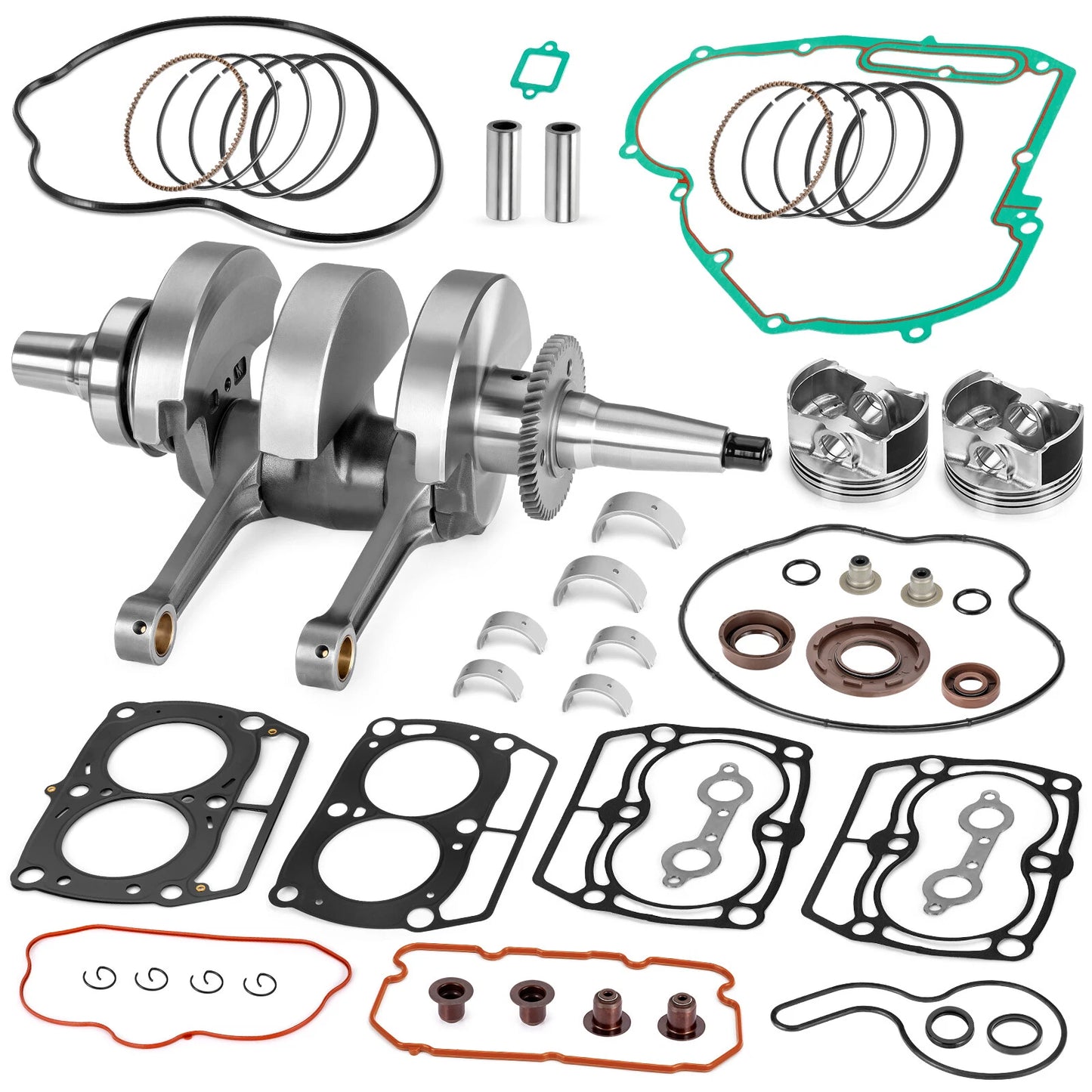 Crankshaft & Piston Gasket Kit for Polaris Sportsman 800, Ranger 800 (2005–2017)