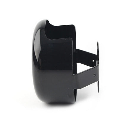 Black Smooth Horn Cover for Harley Softail FLHX FLT FLHT Dyna Bad Boy (2000-2023)