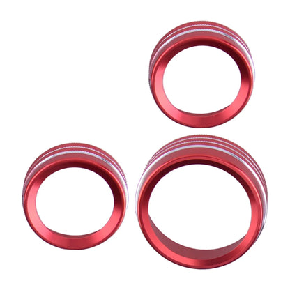 3 x AC Switch Knob Ring Trim Decor for Dodge Durango (2011-2023)
