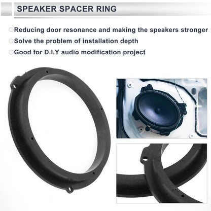 6.5" Speaker Spacer Adapter for Ford Focus  -  Tweeter Rings