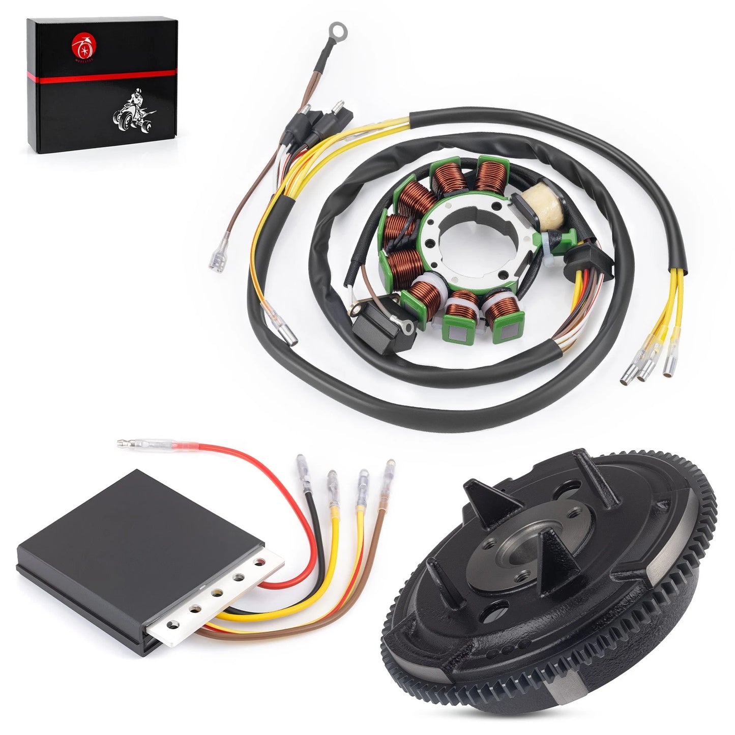 Stator & Flywheel Rotor w/ Regulator Rectifier for Polaris Xplorer 400 (1996-2002)