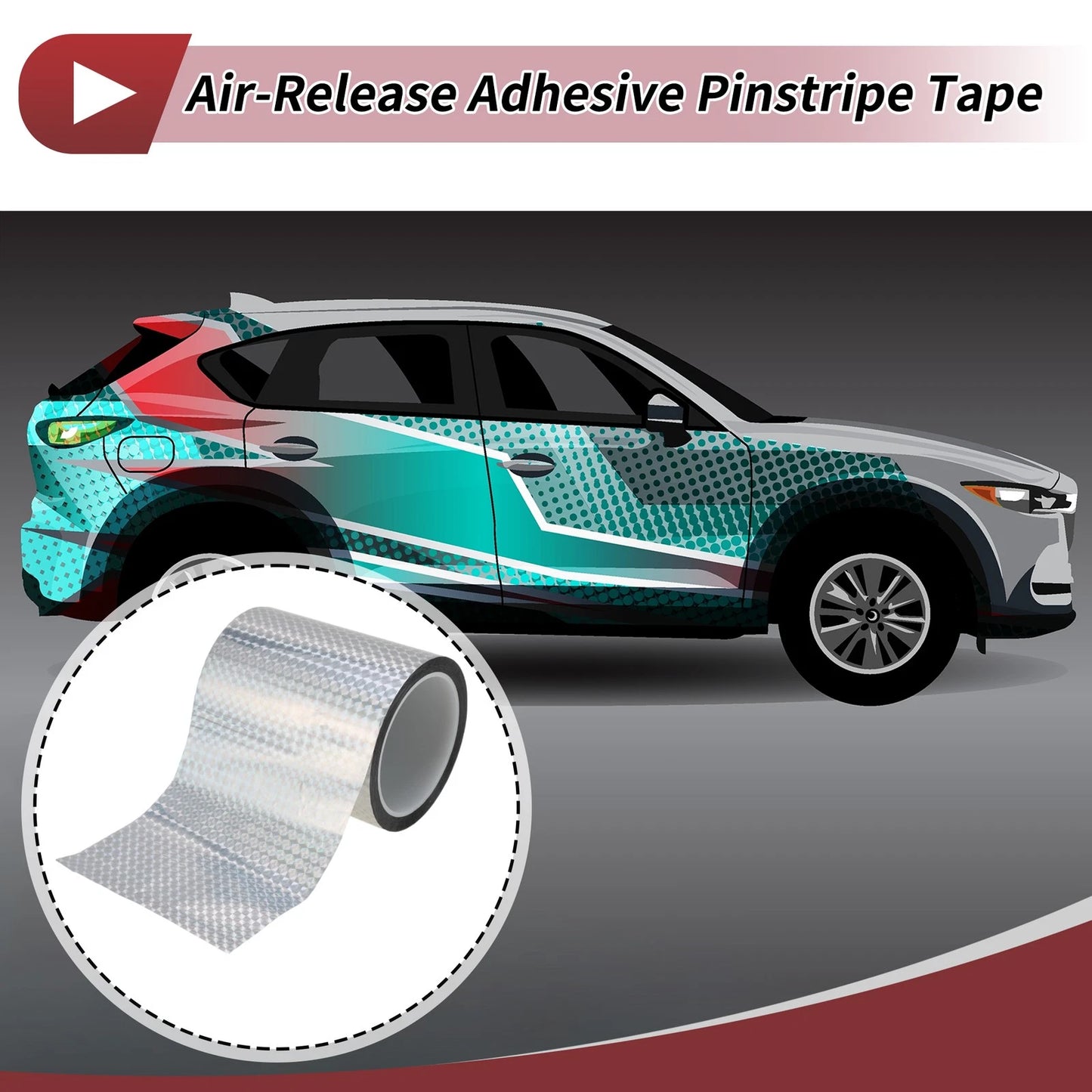 Pinstripe Tape 150mmx50m for Car Motorcycle and Boat 1 Pc