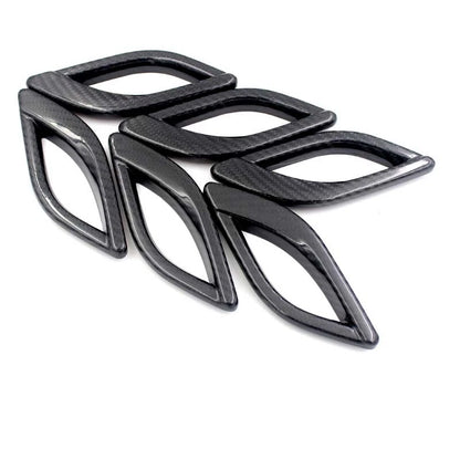 For Quattroporte Dry Real Carbon Fiber Side Fender Air Outlet Vent Cover Trim