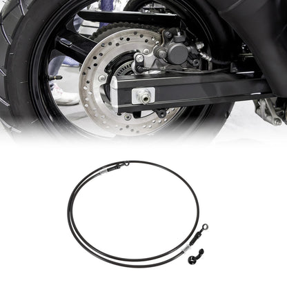 Brake Clutch Oil Hose Line 180cm Nylon Stainless Wire Braid PU for Motorcycle