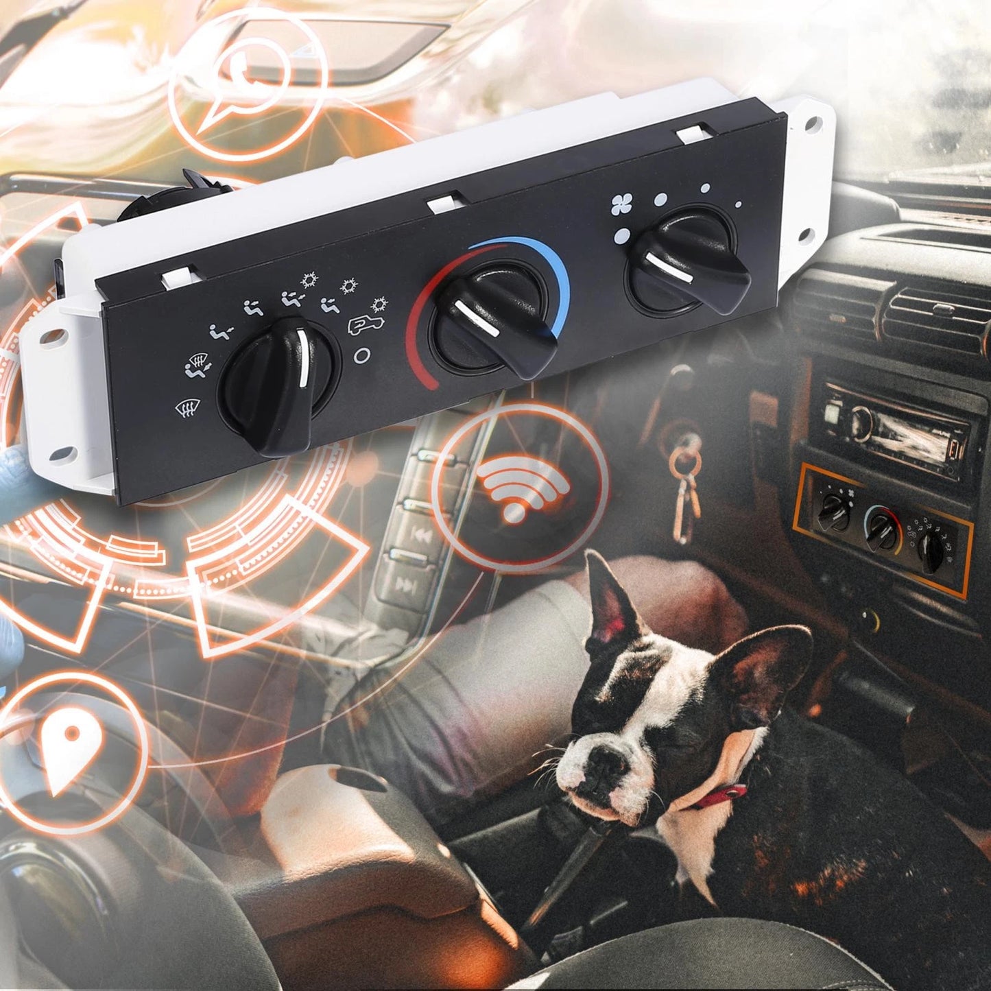 HVAC Heater Control Panel for Jeep Wrangler TJ (1999-2004)