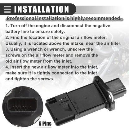 Air Flow Sensor Meter MAF for Ford F-250 Super Duty 5.4L 6.8L (2005-2010)