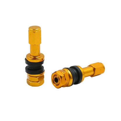 Valve Stem / 4pcs / Gold Tone Bolt In Tubeless Wheel Tire for Car/Motorcycle