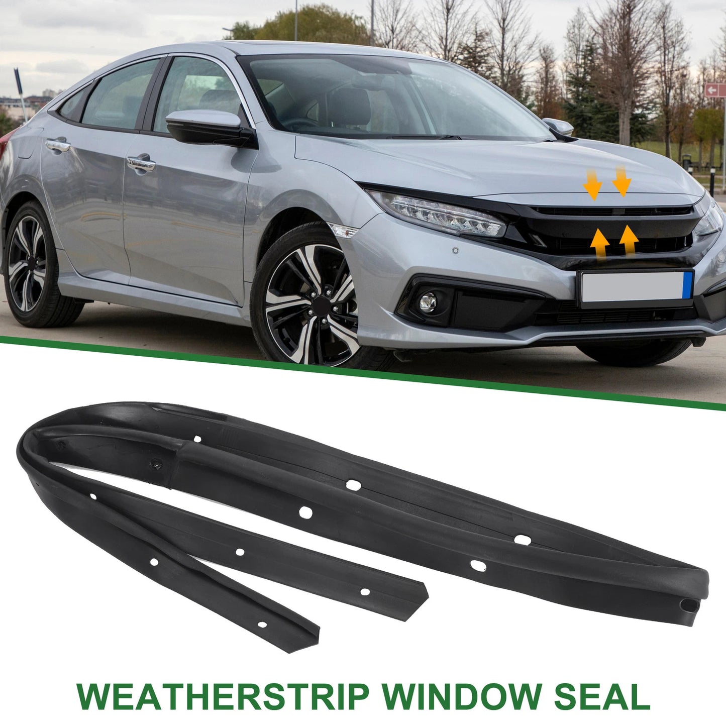 Front Engine Hood Sealing Strip for Honda Civic (2017-2021)