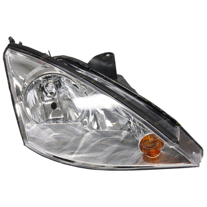 LH+RH Chrome Headlights Pair for Ford Focus LR Sedan/Hatch (2002-2005)