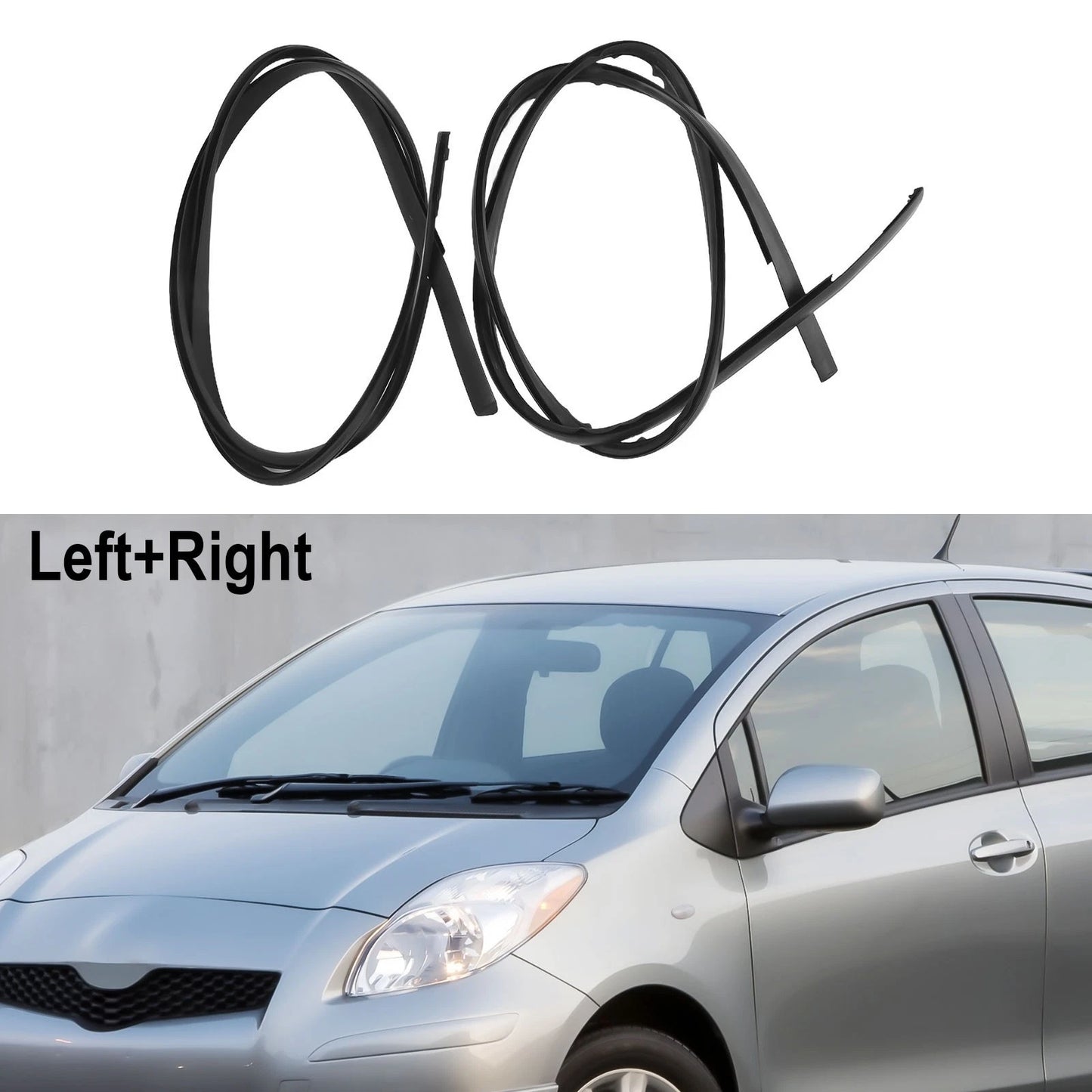 2 x Drip Moulding Left/Right for Toyota Yaris Hatchback
