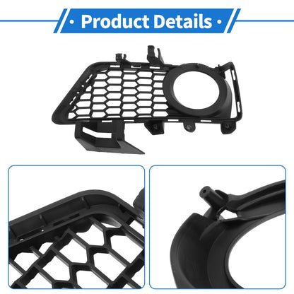 Front Left Fog Light Grill for BMW 3 Series (2012-2018) - 1 Pc Black