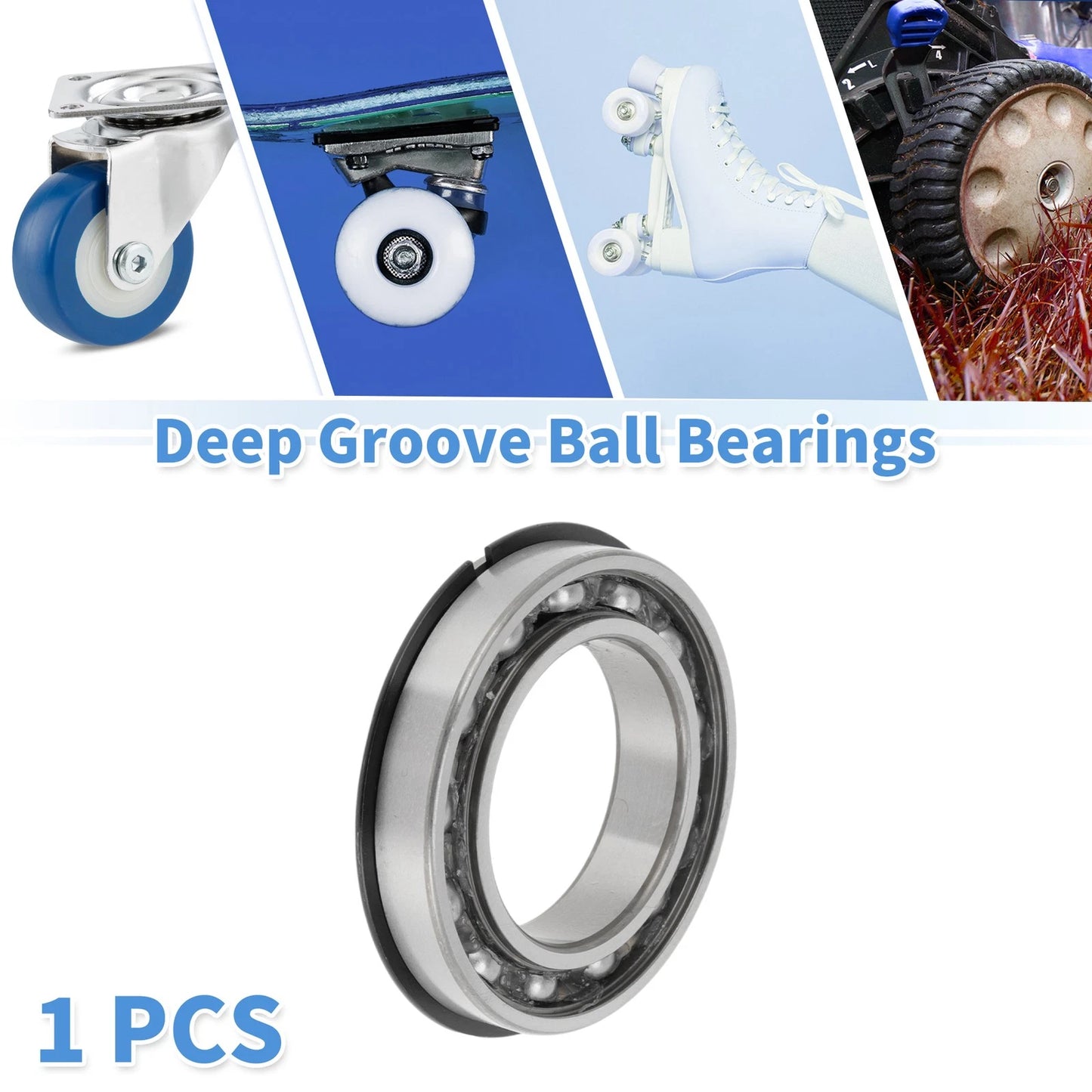 50x80x16mm Deep Groove Ball Bearings for Scooter Skateboard Wheel