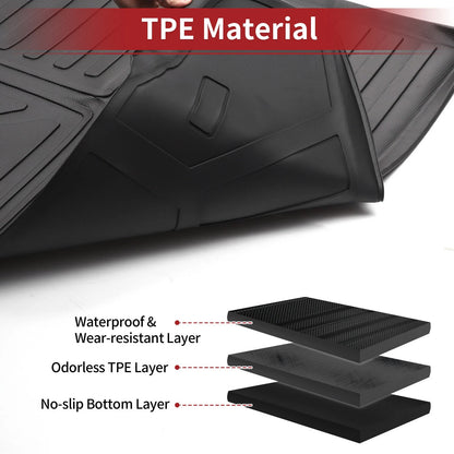 Cargo Liner Rear Trunk Mat for Toyota RAV4 (2019-2024) Diamond TPE
