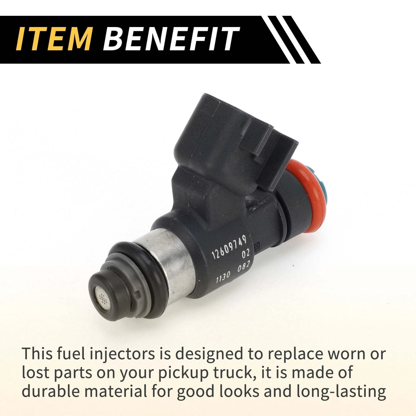 Fuel Injector 12-Holes Plastic Black for GMC Yukon (2010-2014)