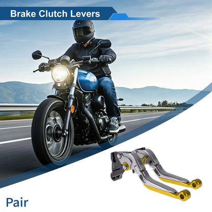 Levers / 2 x / Adjustable Short Long Brake Clutch Levers for Kawasaki ZZR600