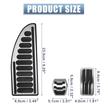 Anti-Slip Clutch Brake Gas Accelerator Pedal Cover Kit for Ford