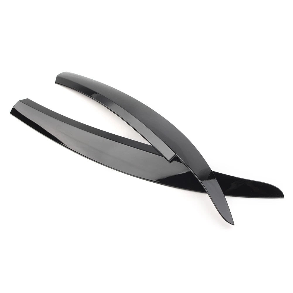Glossy Black Headlight Eyebrow Eyelid Covers for VW Scirocco (2009-2017)