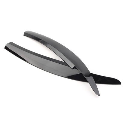 Glossy Black Headlight Eyebrow Eyelid Covers for VW Scirocco (2009-2017)