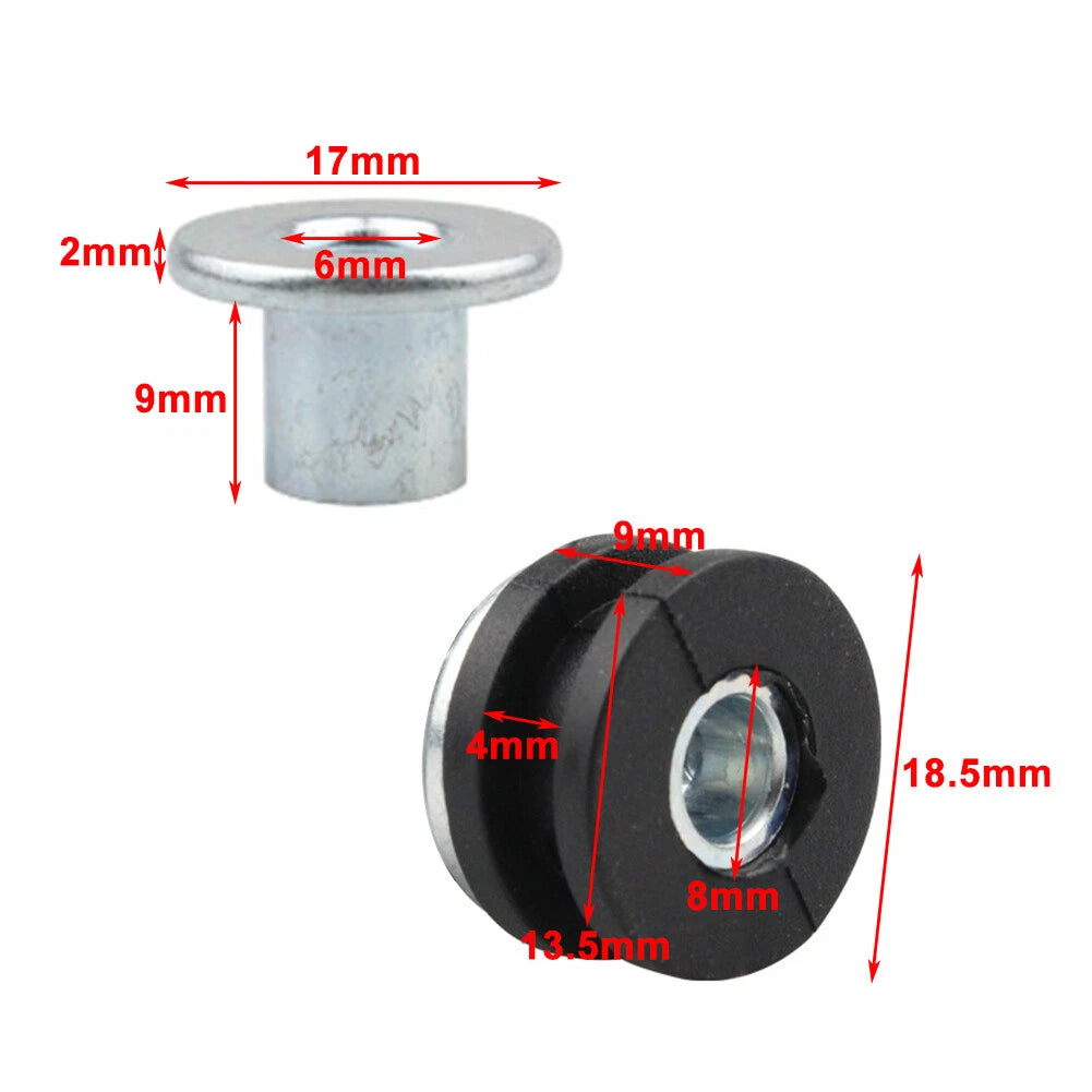 10 x Motorcycle Fairing Rubber Grommets for Various Makes & Models