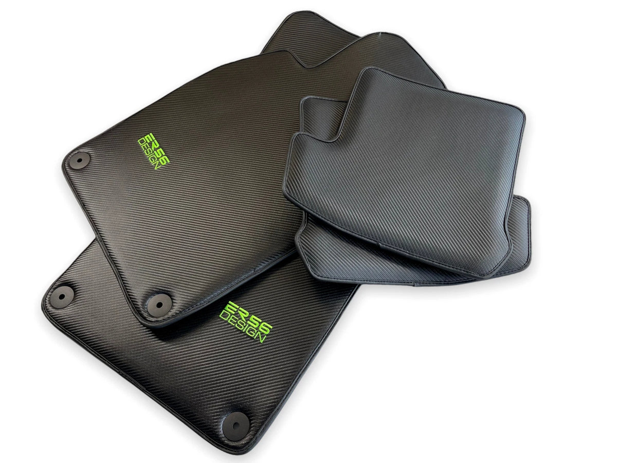 Floor Mats for Porsche Cayenne 2003-2010 LHD Carbon Fiber ER56 Design