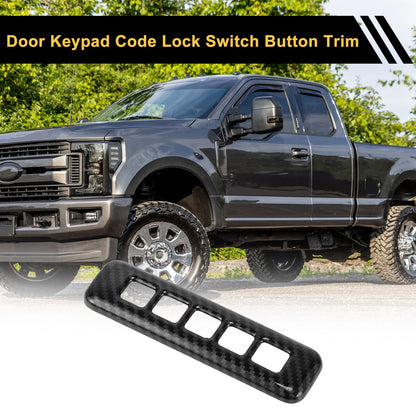 Carbon Fiber Keypad Button Trim Cover for Ford F-150 (2015-2023)