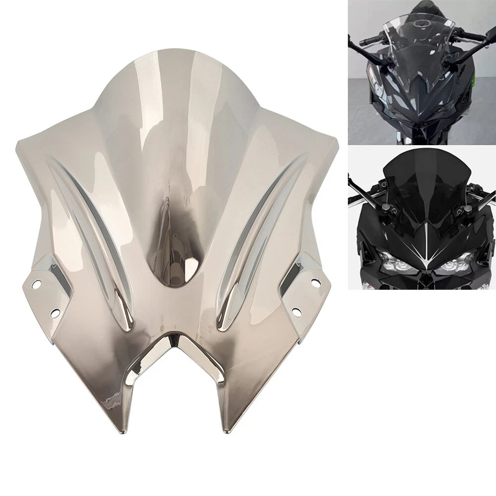 Silver Front Windshield for Kawasaki NINJA500 SE (2024-2025)