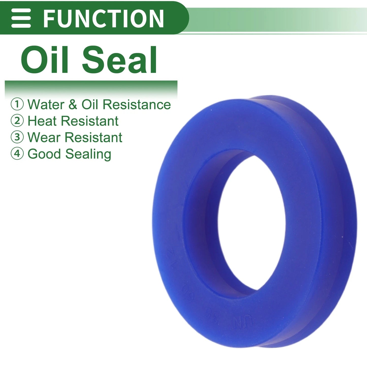 Oil Seal Rotary Shaft Seal TPU 35x60x12mm High Pressure Blue 5 Pcs