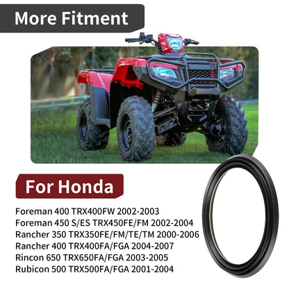 Front Brake Drum Seal for Honda Foreman Rubicon 500 TRX500FA TRX500FGA (2001–2004)