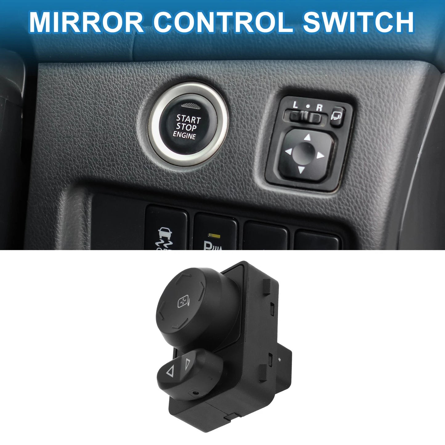 Mirror Switch for Chevrolet Traverse Saturn Outlook Black